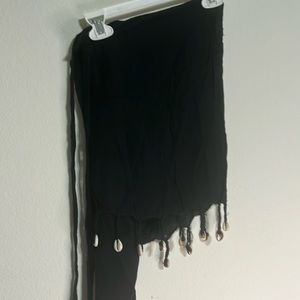 Rayon beach wrap with seashells